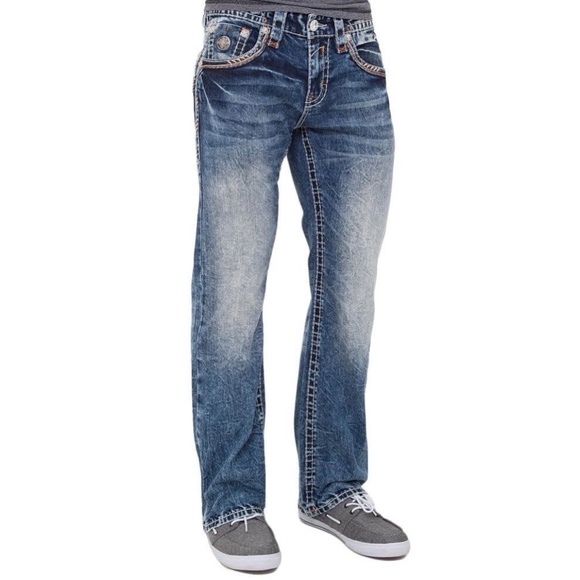 Rock Revival Other - Rock Revival Men Mathis Straight Leg Jeans